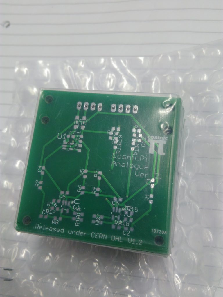 Our analogue front end PCB prototypes arrived a two weeks ago from SEEED studio.